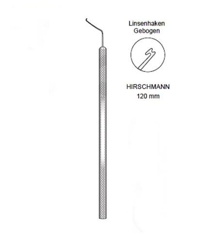 HIRSCHMANN KUGLEN IRIS LENS HOOK 120 MM 